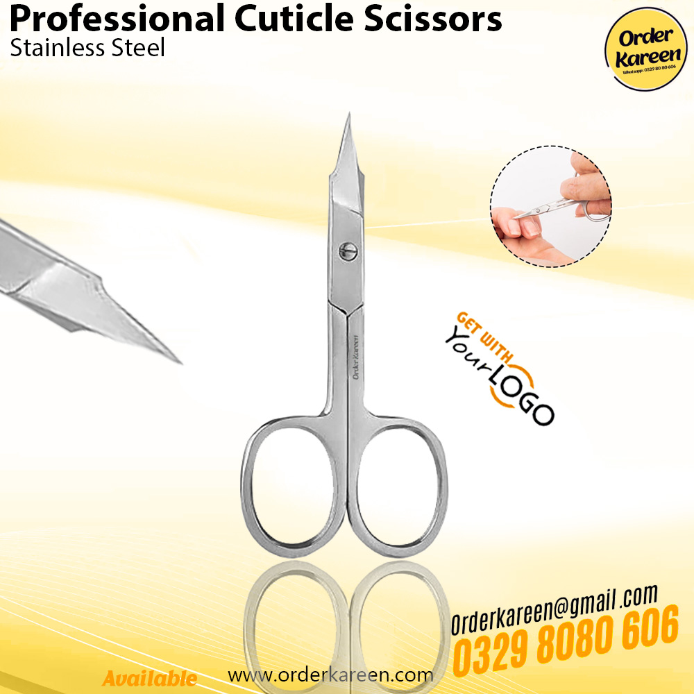 Professional Arrow-Shape Cuticle Scissors – Stainless Steel A pair of surgical-grade stainless steel cuticle scissors featuring a unique arrow-shaped precision tip for detailed nail grooming.