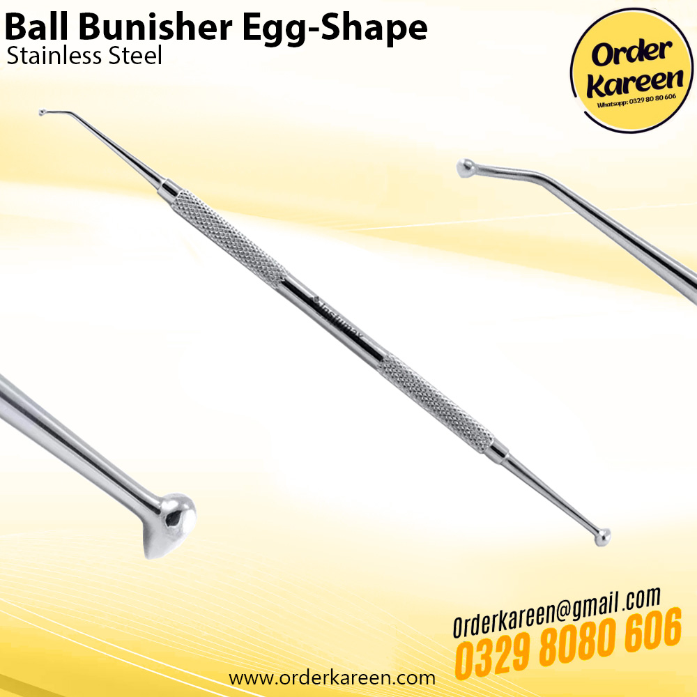 Ball Burnisher Egg Shape – Dental Restorative Instrument Ball burnisher egg shape dental instrument for smoothing and contouring restorations