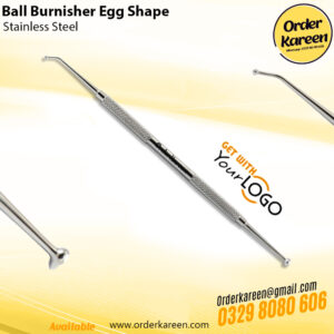 Ball burnisher egg shape precision finishing instrument