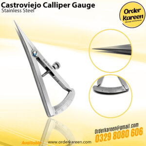 Castroviejo Calliper Gauge stainless steel surgical measuring instrument