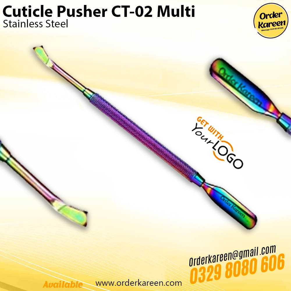 Cuticle Pusher Multi CT-02 Nail Care Tool Cuticle Pusher Multi CT-02 tool for pushing and cleaning nail cuticles