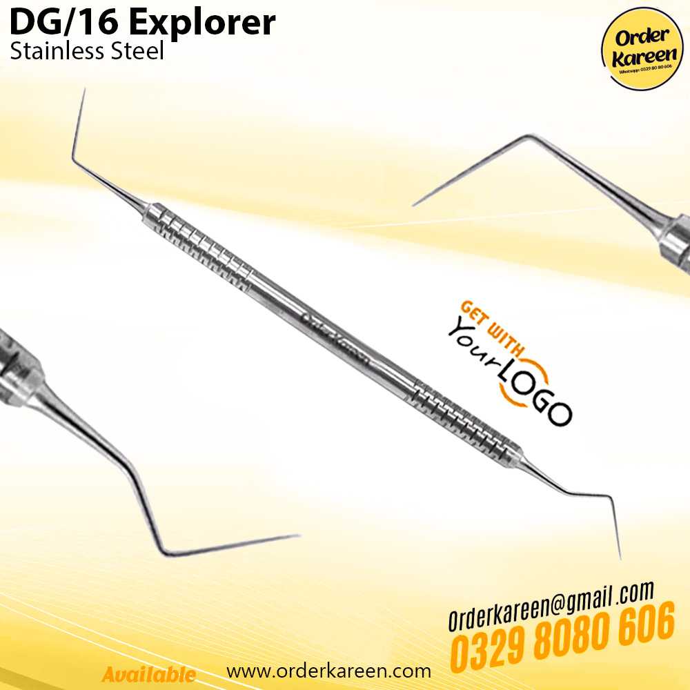 DG-16 Explorer – Precision Dental Diagnostic Instrument DG-16 dental explorer instrument for detecting caries and examining tooth surfaces