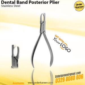 Dental Band Posterior Plier used for precise placement and removal of posterior orthodontic bands