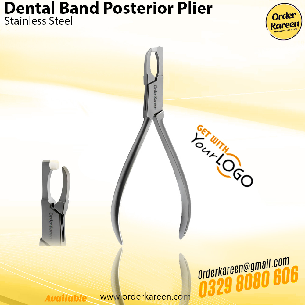 Dental Band Posterior Plier – Orthodontic Instrument for Posterior Bands Dental Band Posterior Plier used for precise placement and removal of posterior orthodontic bands