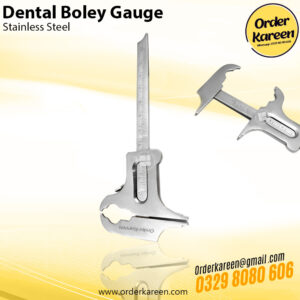 Dental Boley Gauge stainless steel measuring instrument for precise dental measurements