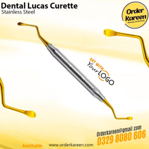 Dental Lucas curette gold tip periodontal instrument