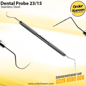 Dental Probe 23-15 Stainless Steel Single-Ended for Precision Periodontal Examination
