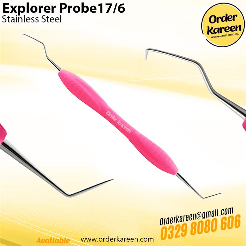 Explorer-Probe-17-6-Double-Ended Double-ended dental Explorer #17 and Periodontal Probe 17/6