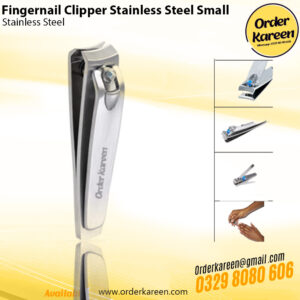 Small stainless steel fingernail clipper for precise grooming