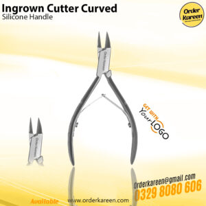 Curved ingrown nail cutter stainless steel for precise toenail trimming and ingrown nail care