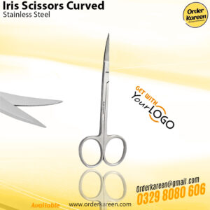 Iris Curved Scissors with precision stainless steel blades and ergonomic handles