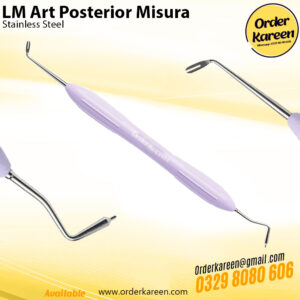 LM-Art Posterior Misura dental instrument with a cylindrical tip and a fork-shaped end for measuring composite layer thickness in posterior teeth.