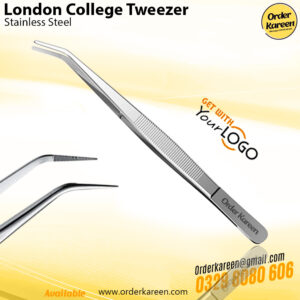 High-precision London College Tweezer for accurate eyebrow grooming and hair removal.