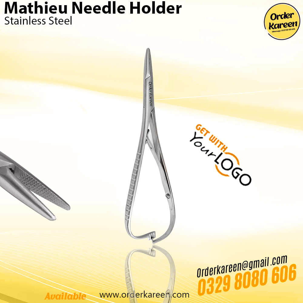Mathieu Needle Holder – Surgical Suturing Instrument Mathieu Needle Holder surgical instrument with spring handle and locking ratchet
