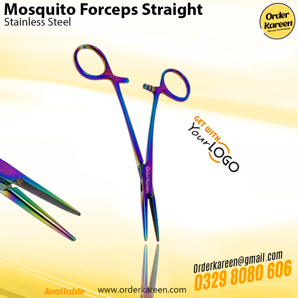 Mosquito Forceps Straight Multi Stainless Steel Tool Straight Mosquito Forceps Multi, Stainless Steel, Precision Surgical Instrument