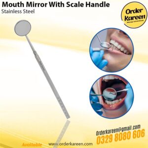Mouth Mirror with Scale Handle – Dental Measuring Instrument