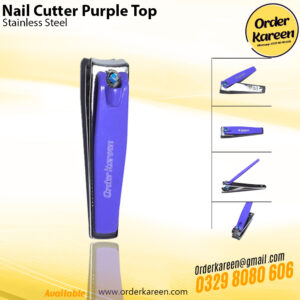 Purple Top Nail Cutter with Ergonomic Handle