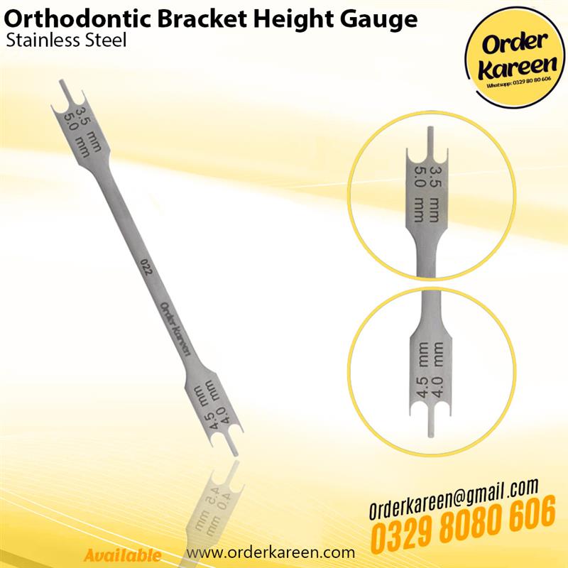 Orthodontic Bracket Height Gauge Orthodontic Bracket Height Gauge precision dental measurement instrument
