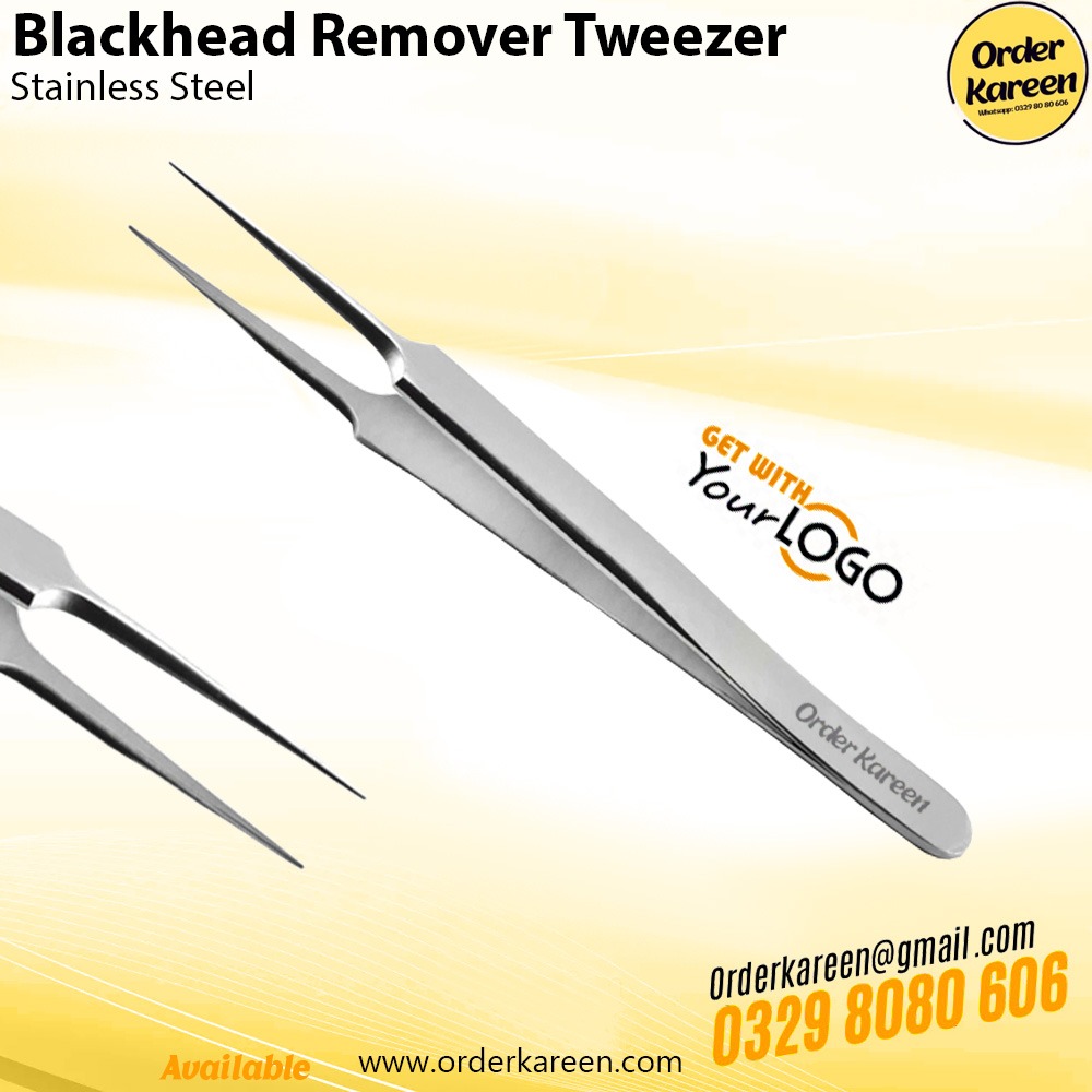 Blackhead Remover Tweezer – Precision Skincare Extraction Tool Blackhead Remover Tweezer stainless steel precision tool for removing blackheads and facial blemishes safely