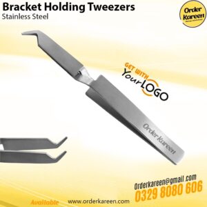Bracket Holding Tweezers stainless steel orthodontic instrument for precise bracket placement