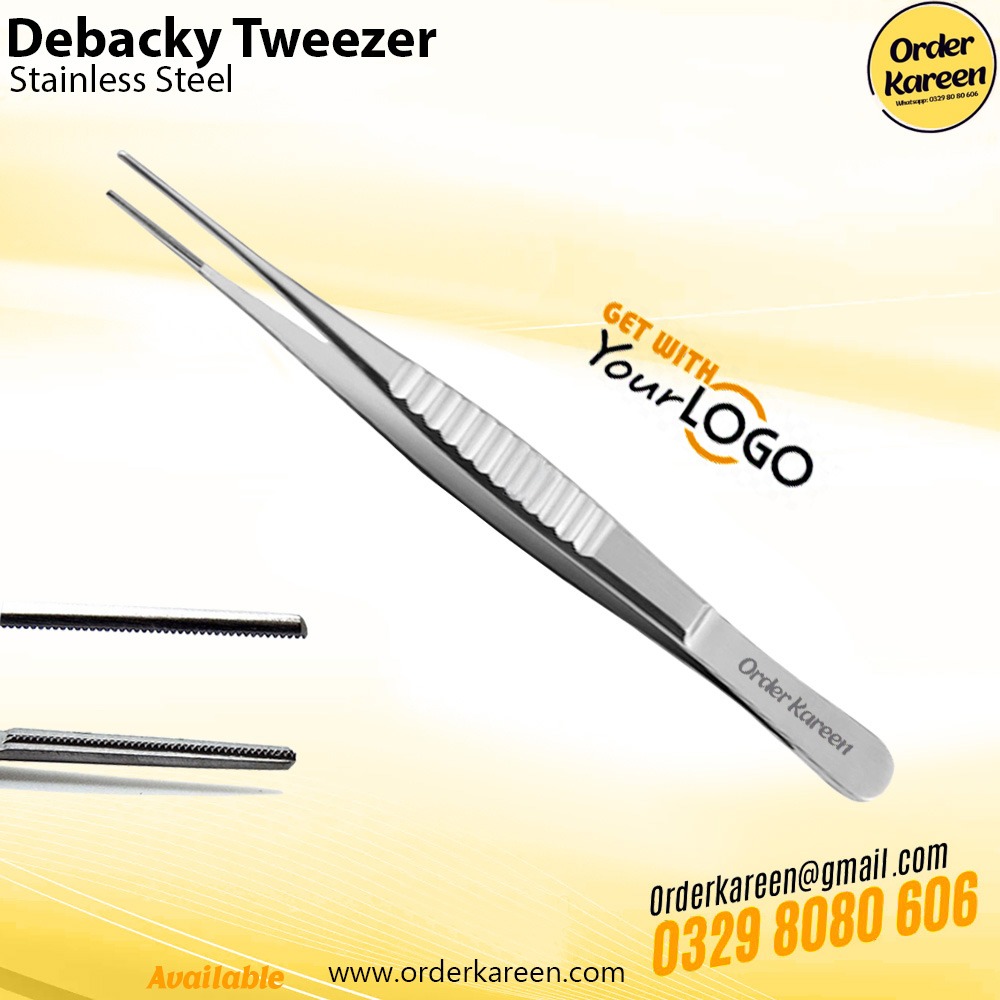 Debacky Tweezer – Precision Microsurgery and Tissue Handling Instrument Debacky Tweezer stainless steel surgical instrument for delicate tissue handling and microsurgery