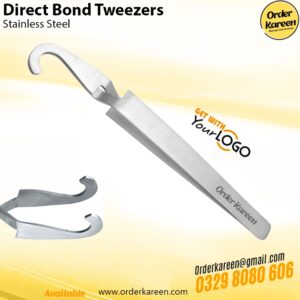 Direct Bond Tweezers stainless steel dental instrument for precise bracket placement