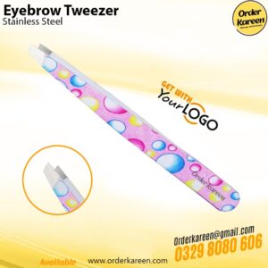 Eyebrow Tweezer with multi-color coating for precise eyebrow shaping