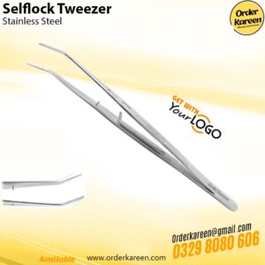 Selflock Tweezer precision orthodontic and dental instrument with locking mechanism
