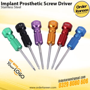 Dental Implant Prosthetic Screw Driver Surgical Instrument for Implant Abutment Screws
