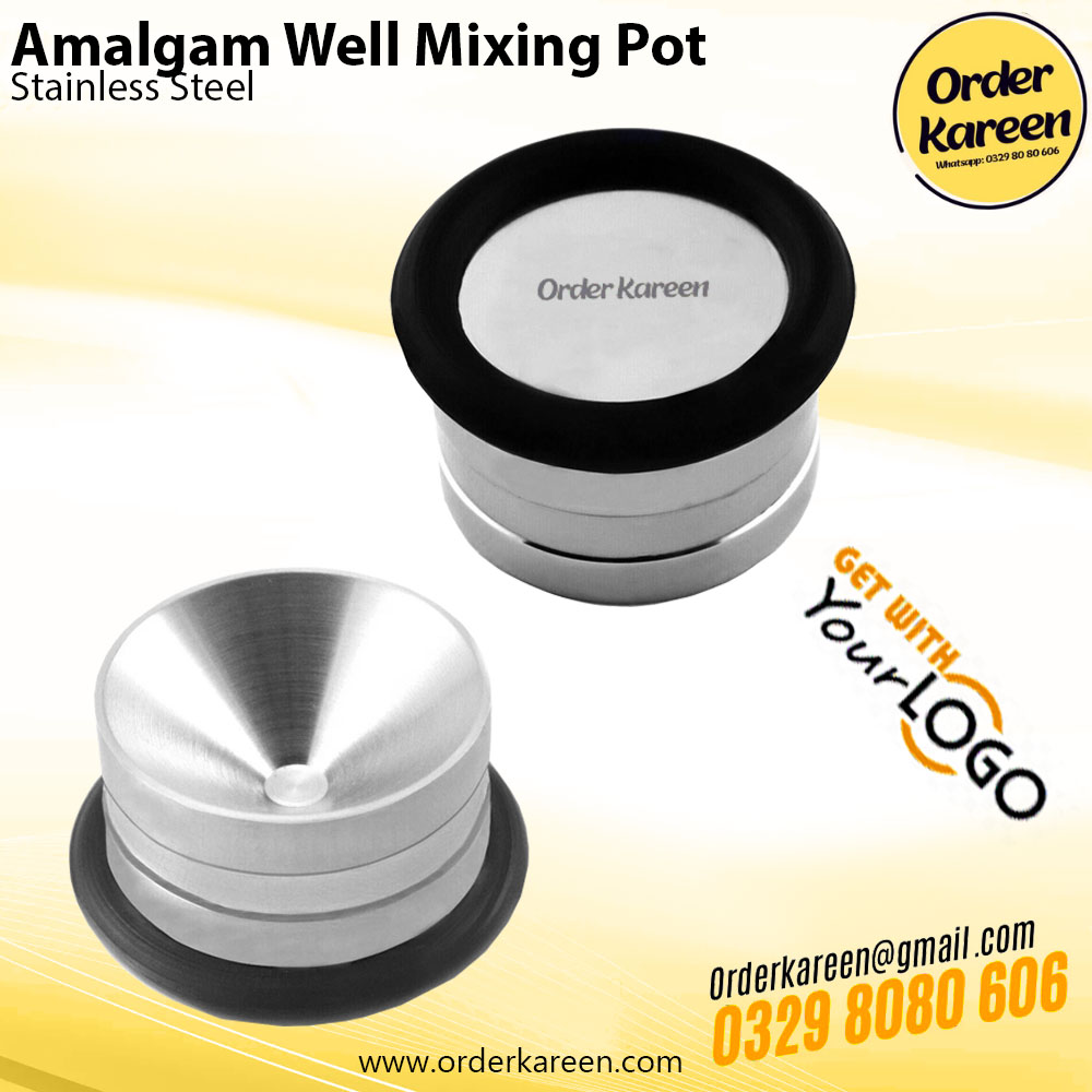 Dental Amalgam Well Mixing Pot – Autoclavable Stainless Steel Stainless Steel Amalgam Well Mixing Pot for Dental Amalgam and Cement Preparation